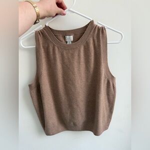 a new day Tan Sleeveless Tank Top